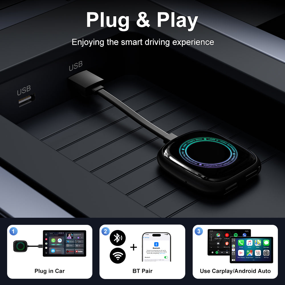 Y4 Dual Wifi CarPlay Android Auto Video Box