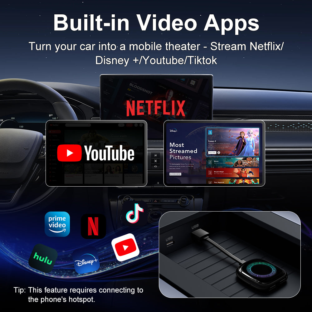 Y4 Dual Wifi CarPlay Android Auto Video Box