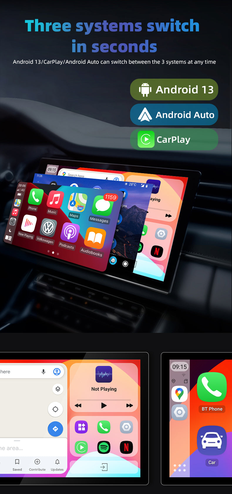 GT5S CarPlay Android AI Box